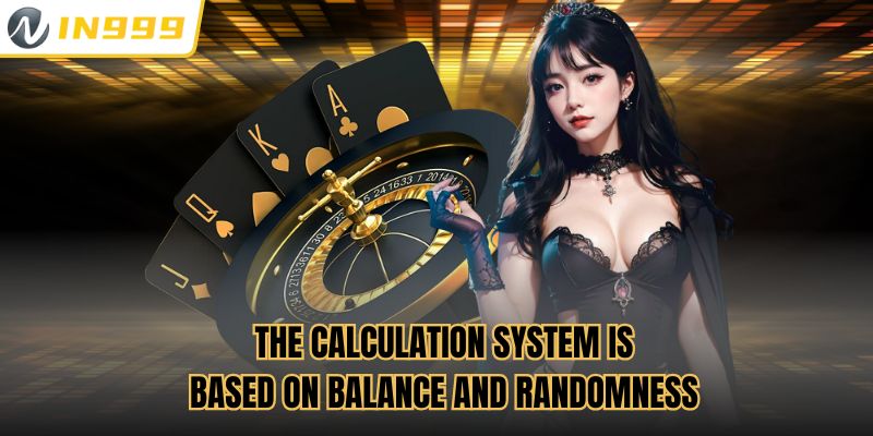 The calculation system is based on balance and randomness