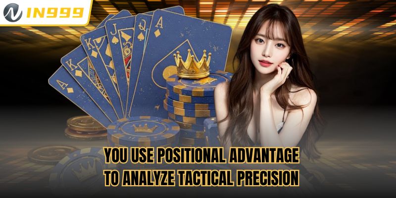 You use positional advantage to analyze tactical precision